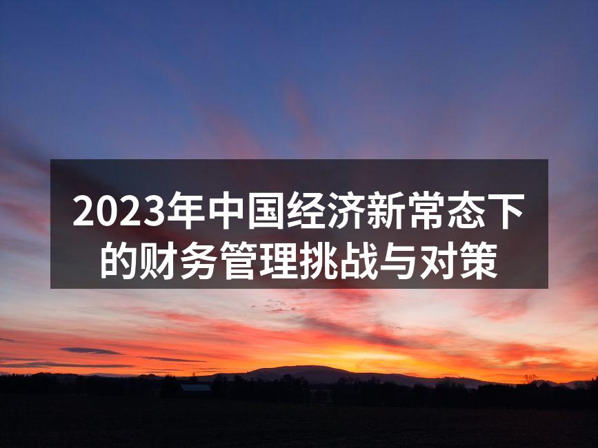 企业财务管理的挑战与机遇