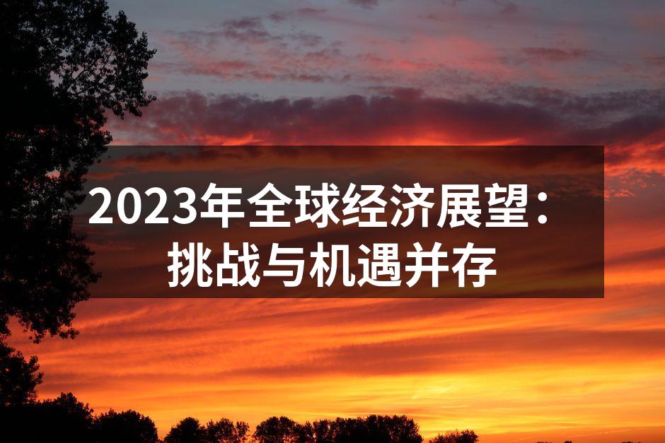 2023年全球经济展望：挑战与机遇并存